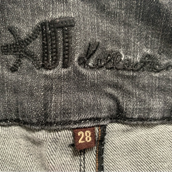 KUT dark grey/black heathered y2k jeans - Picture 3 of 5